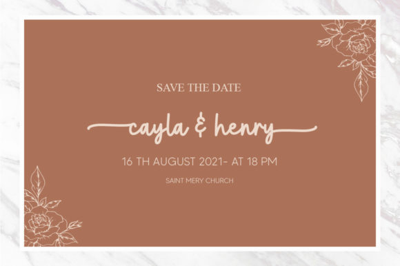 Blush & Bloom Font PNG with transparent background - Preview 2