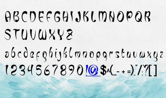 Deep Blue Font - Preview 3