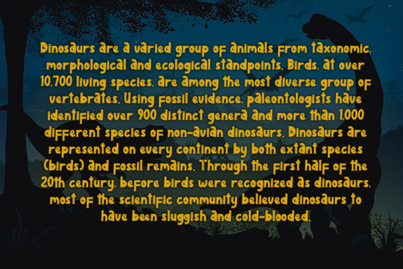 Dino Park Font - Preview 4