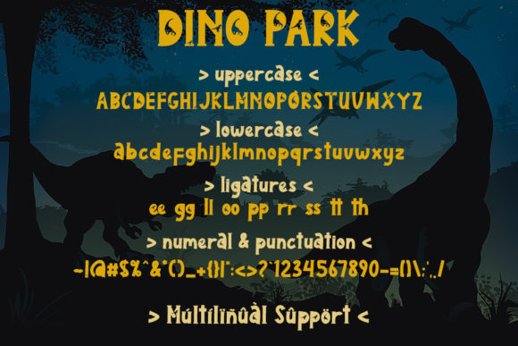 Dino Park Font - Preview 6
