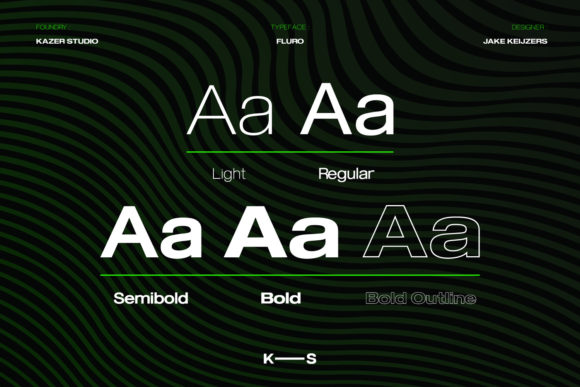 Fluro Font - Preview 1