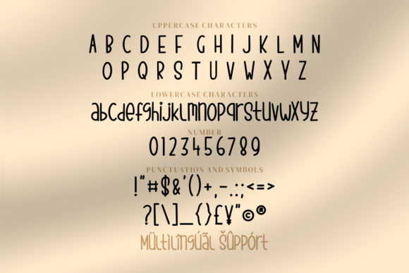 Flying Foxes Font PNG with transparent background - Preview 5