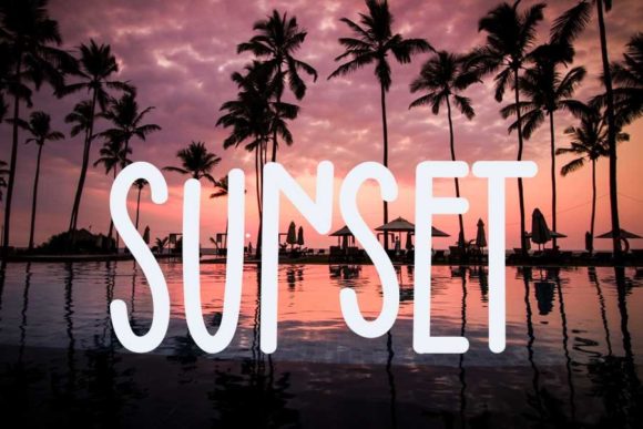 Lovely Rainbow Font PNG with transparent background - Preview 1