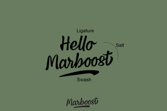 Marboost Font PNG with transparent background - Preview 5