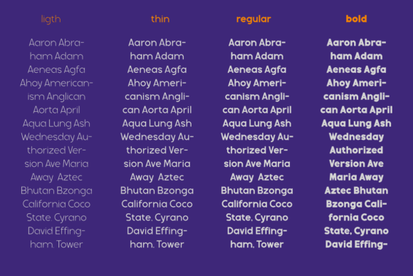 Miguna Font PNG with transparent background - Preview 4