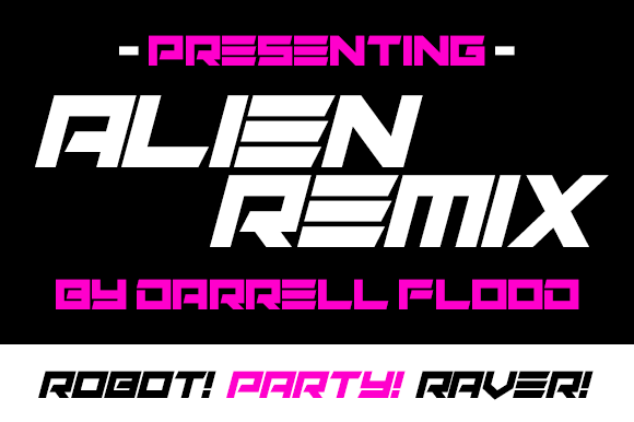 Alien Remix Font - Preview 1