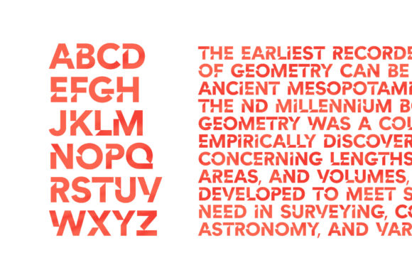 Angled Font - Preview 1
