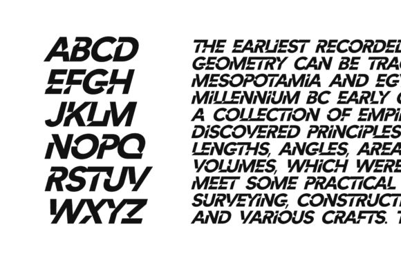 Angled Font - Preview 5