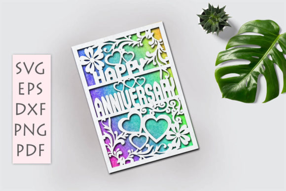 Anniversary Card Svg