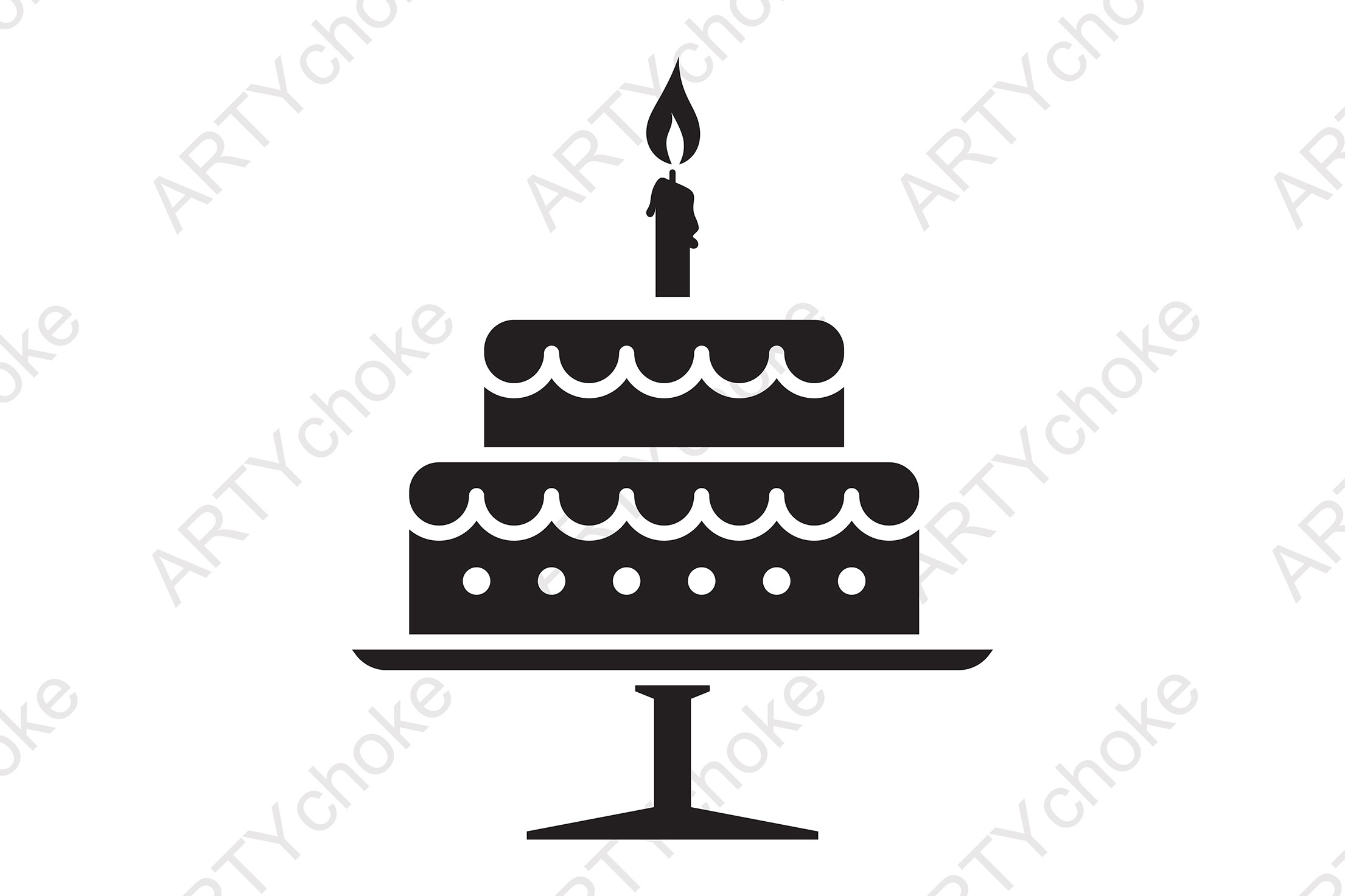 Cake Silhouette Svg