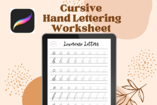 Cursive Writing Practice Worksheet Graphic by Panchitas Designs ...