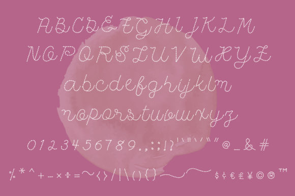 Handstitch Script Font - Preview 3