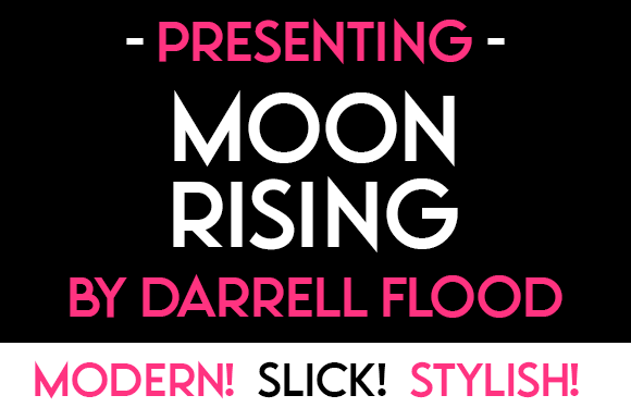 Moon Rising Font PNG with transparent background - Preview 1