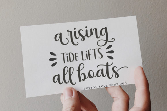 Botton Love Duo Font PNG with transparent background - Preview 1