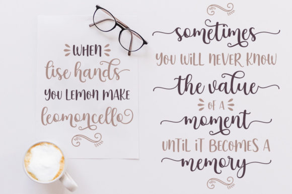 Botton Love Duo Font PNG with transparent background - Preview 6