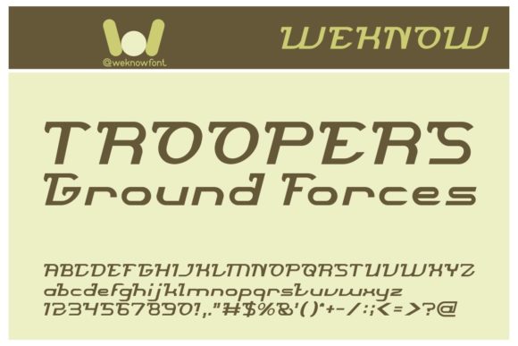 Brigade Army Font - Preview 2