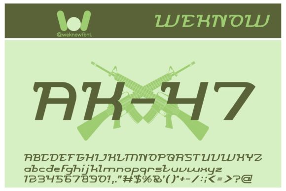 Brigade Army Font - Preview 3