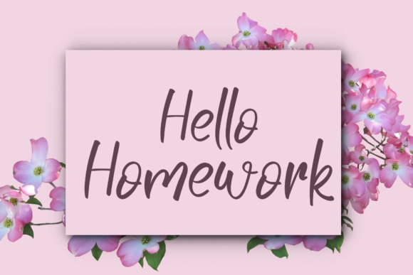 Cactus Flowers Font PNG with transparent background - Preview 2