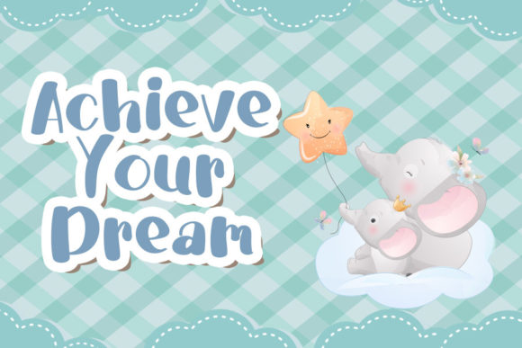 Cute Elephant Font - Preview 2