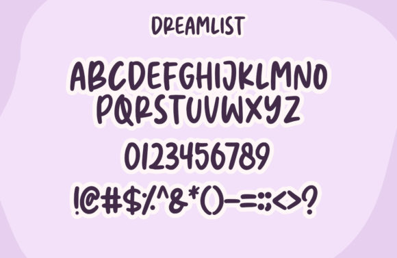 Dreamlist Font - Preview 2