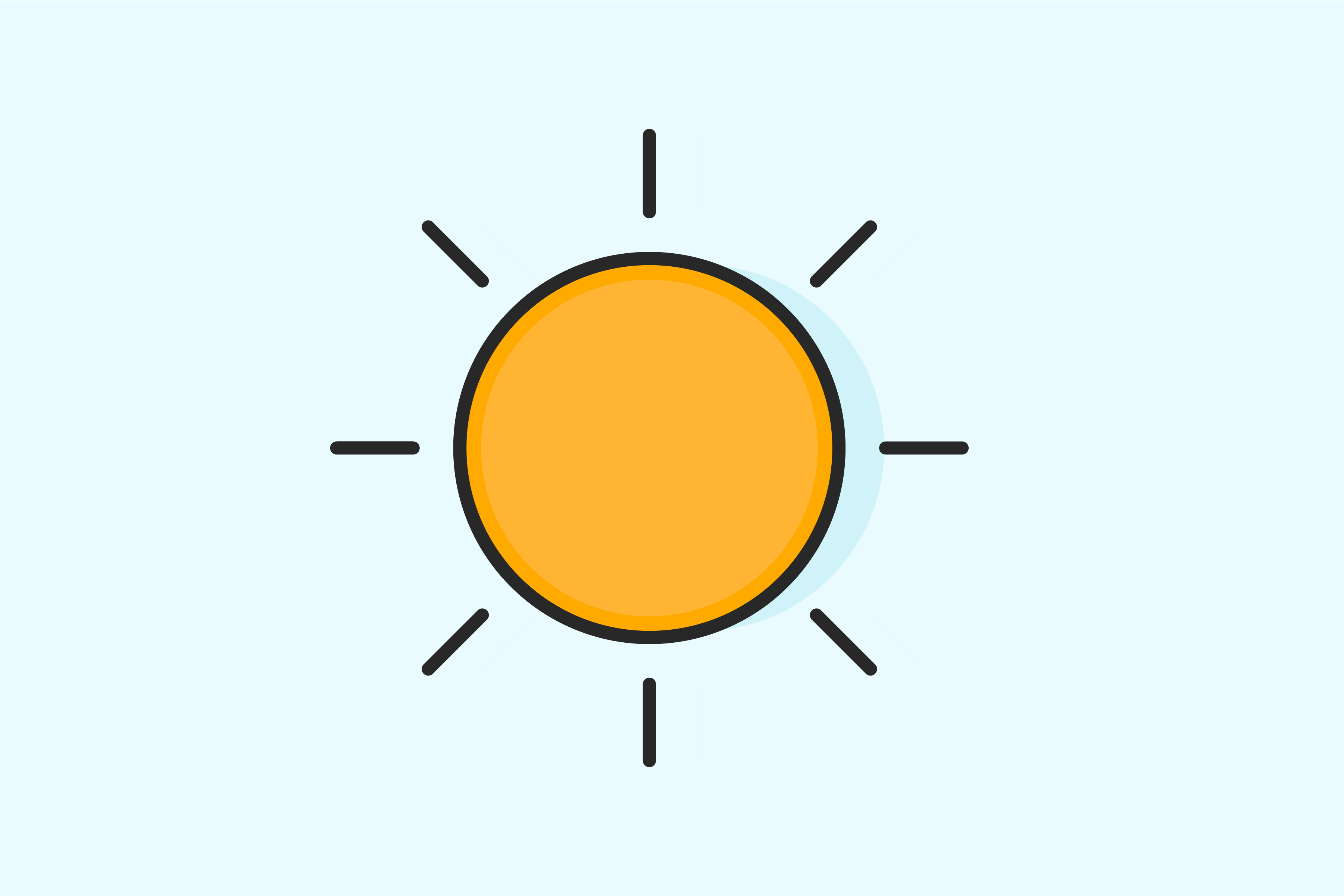 Flat Icon - Summer Sun Beach Graphic by Uppoint Design · Creative Fabrica