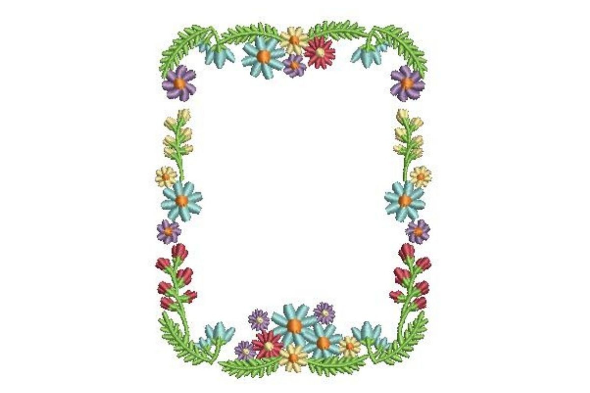 Floral Border Card