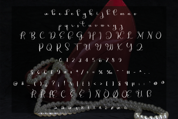Luxury Signature Font PNG with transparent background - Preview 3