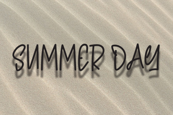 Minimalist Summer Font PNG with transparent background - Preview 2