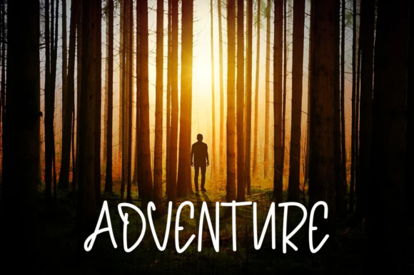 Minimalist Summer Font PNG with transparent background - Preview 3