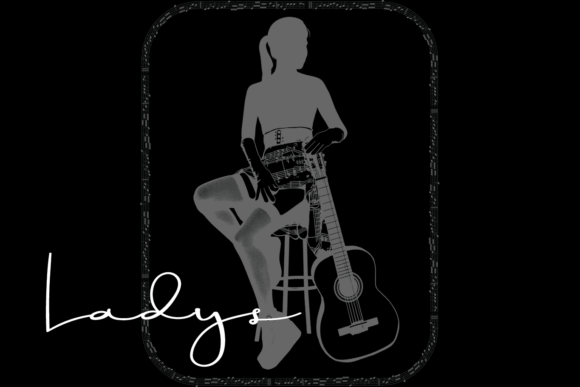 Saxophone Signature Font PNG with transparent background - Preview 2