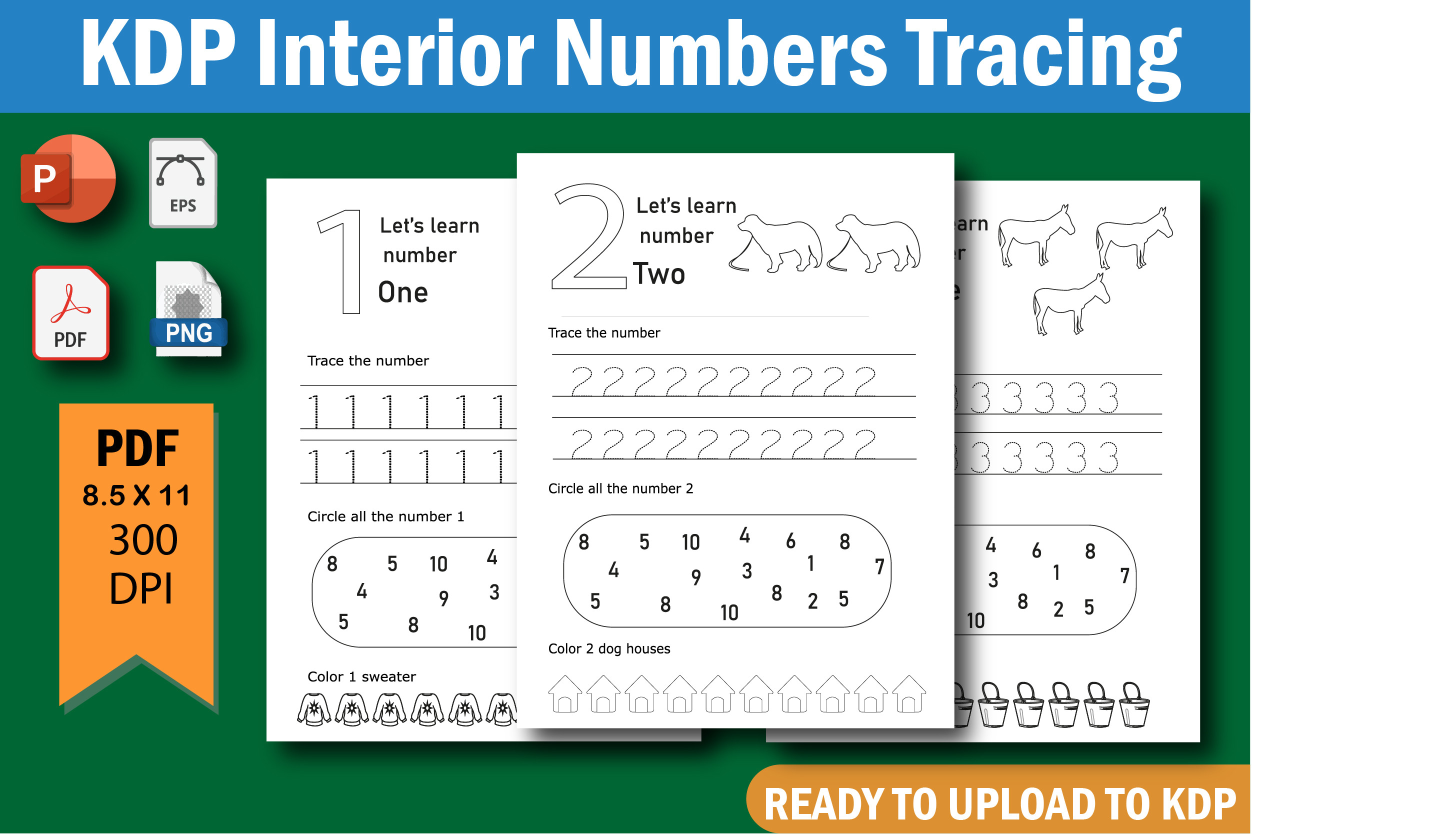 KDP Interior Numbers Tracing Graphic by Creative Design Studio ...