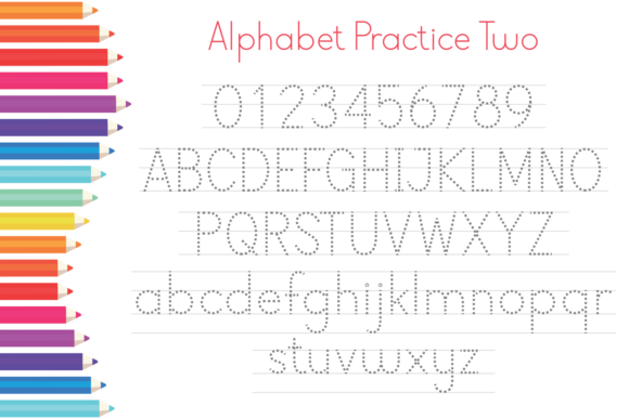 Alphabet Practice Font - Preview 2