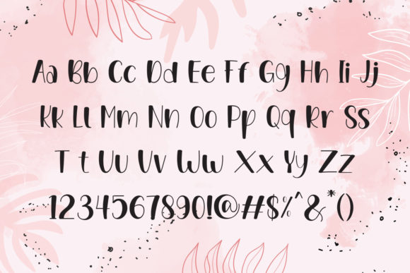 Beauty Flower Font - Preview 4