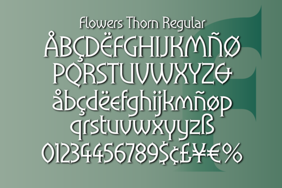 Flowers Thorn Font - Preview 2