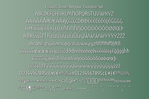 Flowers Thorn Font - Preview 5
