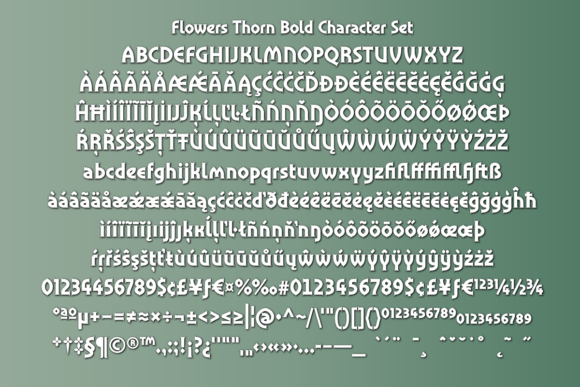 Flowers Thorn Font - Preview 6