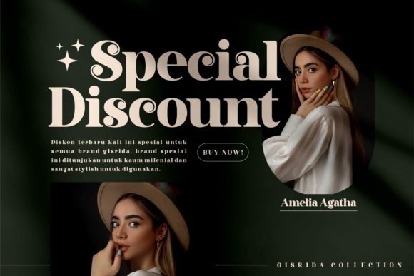 Gisrida Font PNG with transparent background - Preview 2