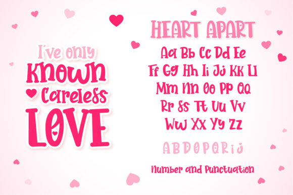 Heart Apart Font - Preview 1