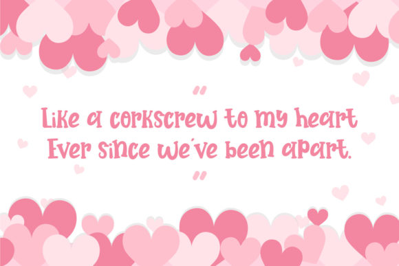 Heart Apart Font - Preview 3