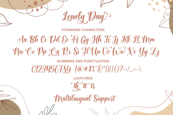 Lonely Day Font PNG with transparent background - Preview 6