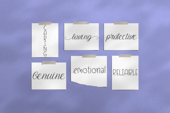 Loving Cancer Duo Font PNG with transparent background - Preview 5