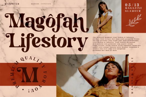 Magofah Font PNG with transparent background - Preview 1