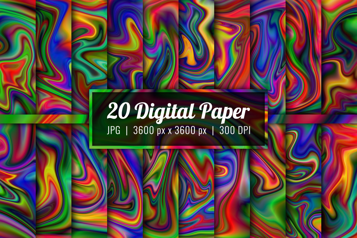 Marble Digital Paper Wave Backgrounds 1 Graphic by Craphist · Creative ...