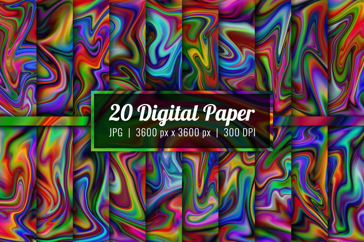 Marble Digital Paper Wave Backgrounds 12 Graphic by Craphist · Creative ...