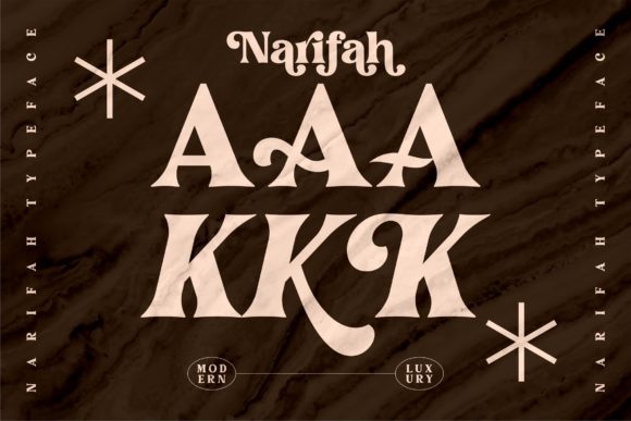 Narifah Font PNG with transparent background - Preview 2