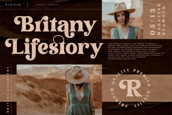 Narifah Font PNG with transparent background - Preview 5