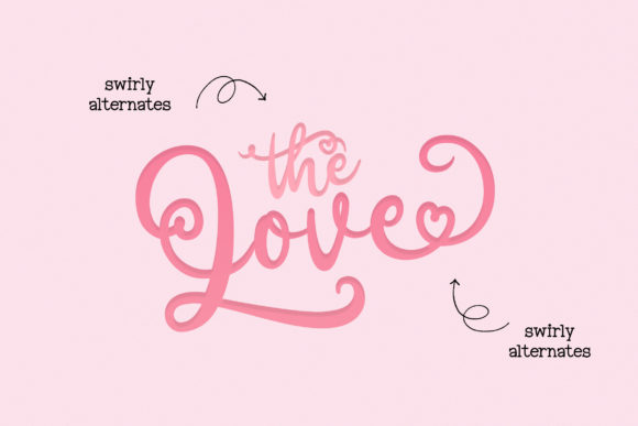 Romantic Script Font PNG with transparent background - Preview 1