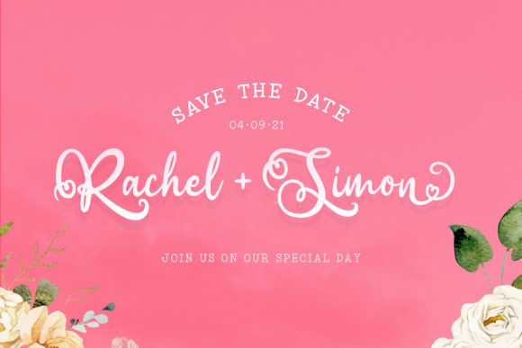 Romantic Script Font PNG with transparent background - Preview 4