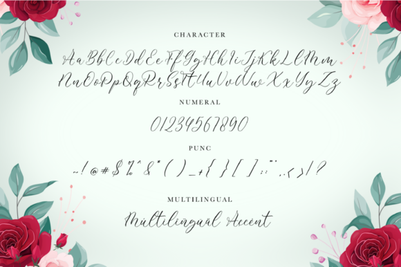Rosemarina Font PNG with transparent background - Preview 2