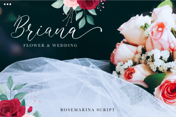 Rosemarina Font PNG with transparent background - Preview 5